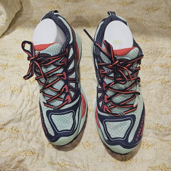 Brooks Cascadia 9 Women's Size 9 B (Medium) Running Shoes Teal Red Blue - Picture 2 of 8
